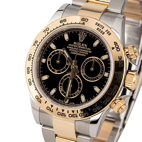 rolex daytona 2 tone black face|Rolex daytona two tone 116523.